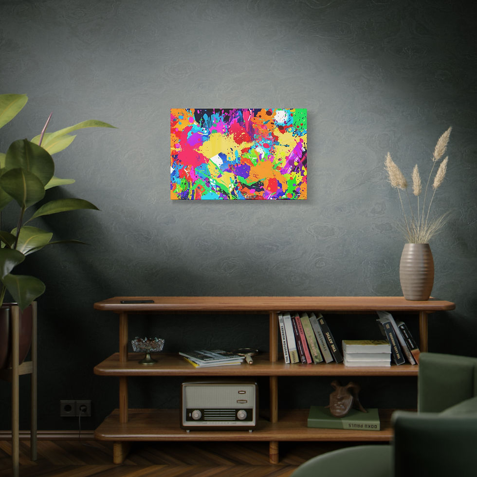 Thumbnail: Colorful Abstract Canvas Art, Vibrant Wall Decor, Modern Home Art, Gift Idea