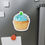 Thumbnail: Blue Frosting Cupcake Die-Cut Magnet