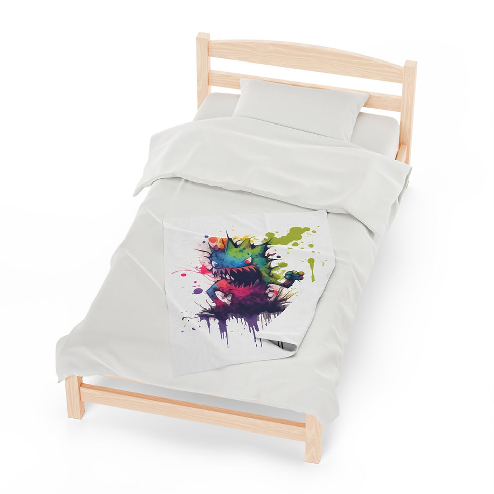 Thumbnail: Monster Velveteen Plush Blanket