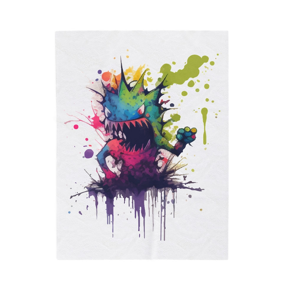 Monster Velveteen Plush Blanket
