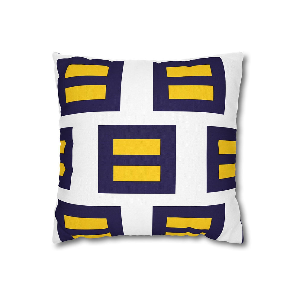 Modern Geometric Pillowcase, Home Decor, Accent Cushion Cover, LGBTQ Pride