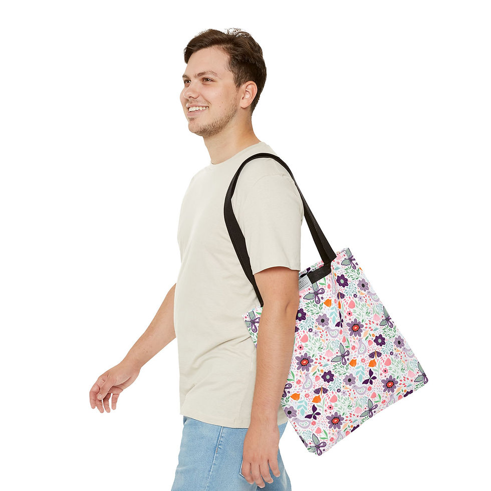 Thumbnail: Floral Tote Bag, Stylish Reusable Bag, Eco-Friendly Shopping Tote, Gift for Her