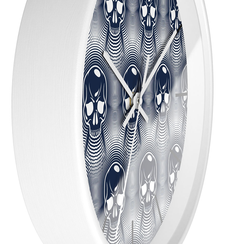 Thumbnail: Gothic Skull Wall Clock, Unique Décor, Edgy Art Piece, Dark Aesthetic Timepiece