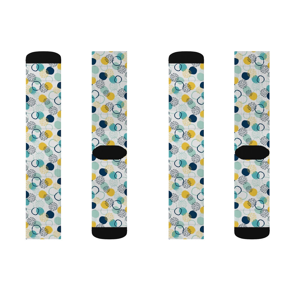 Thumbnail: Blue Circles Sublimation Socks