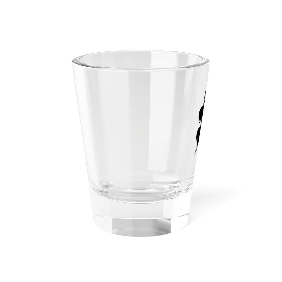 Thumbnail: Suicide Awareness Shot Glass, Artistic Drinkware, Elegant Home Bar Decor