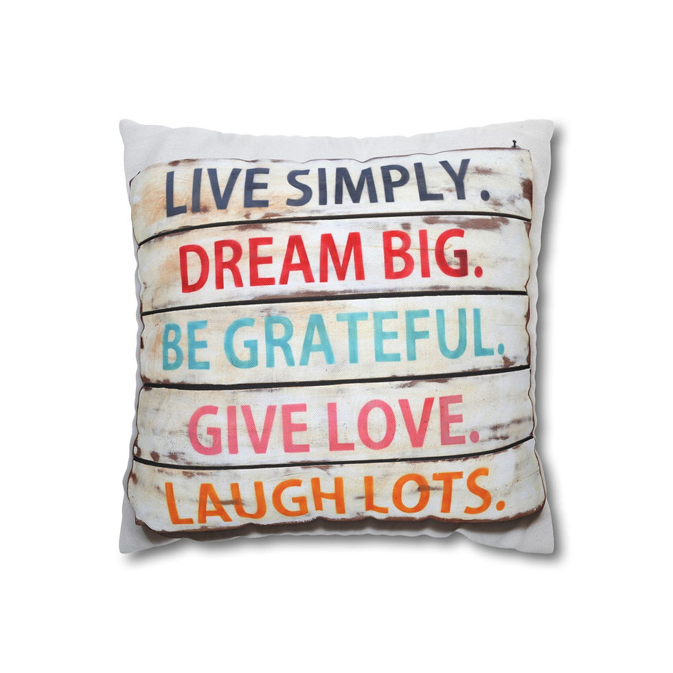 Inspirational Throw Pillow | Live Simply Dream Big | Home Decor, Motivational