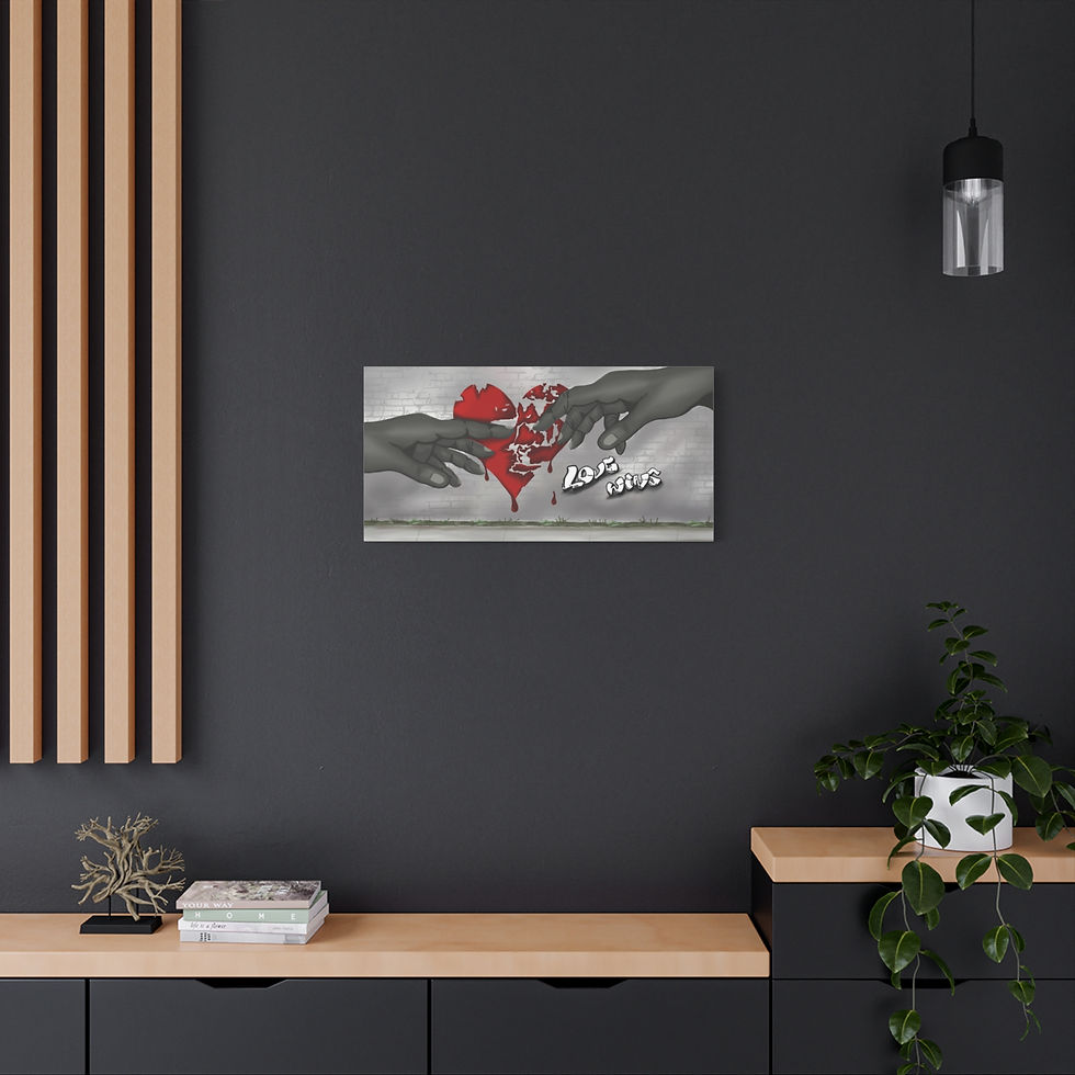Thumbnail: Love Wins Matte Canvas Art Print, Stretched Wall Decor, LGBTQ Artwork
