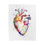 Thumbnail: Colorful Heart Design Velveteen Plush Blanket, Cozy Throw, Gifts, LGBTQ, White