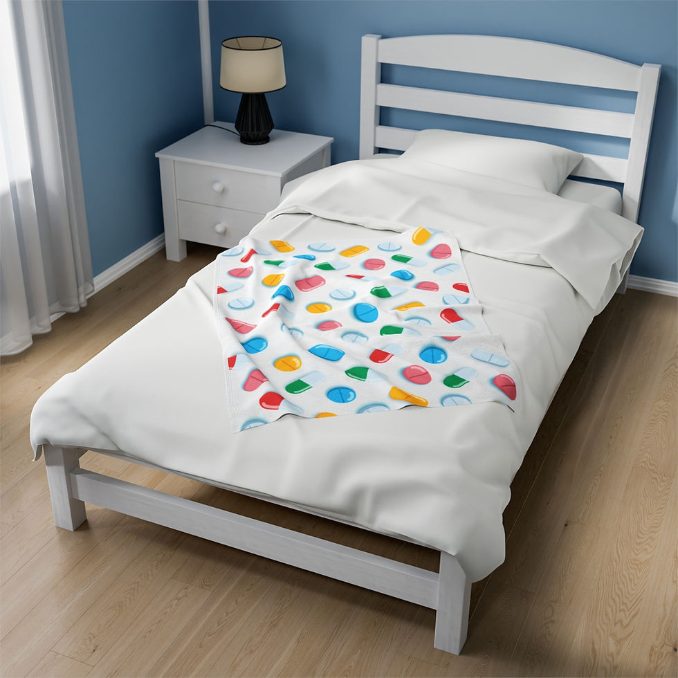 Thumbnail: Meds Velveteen Plush Blanket