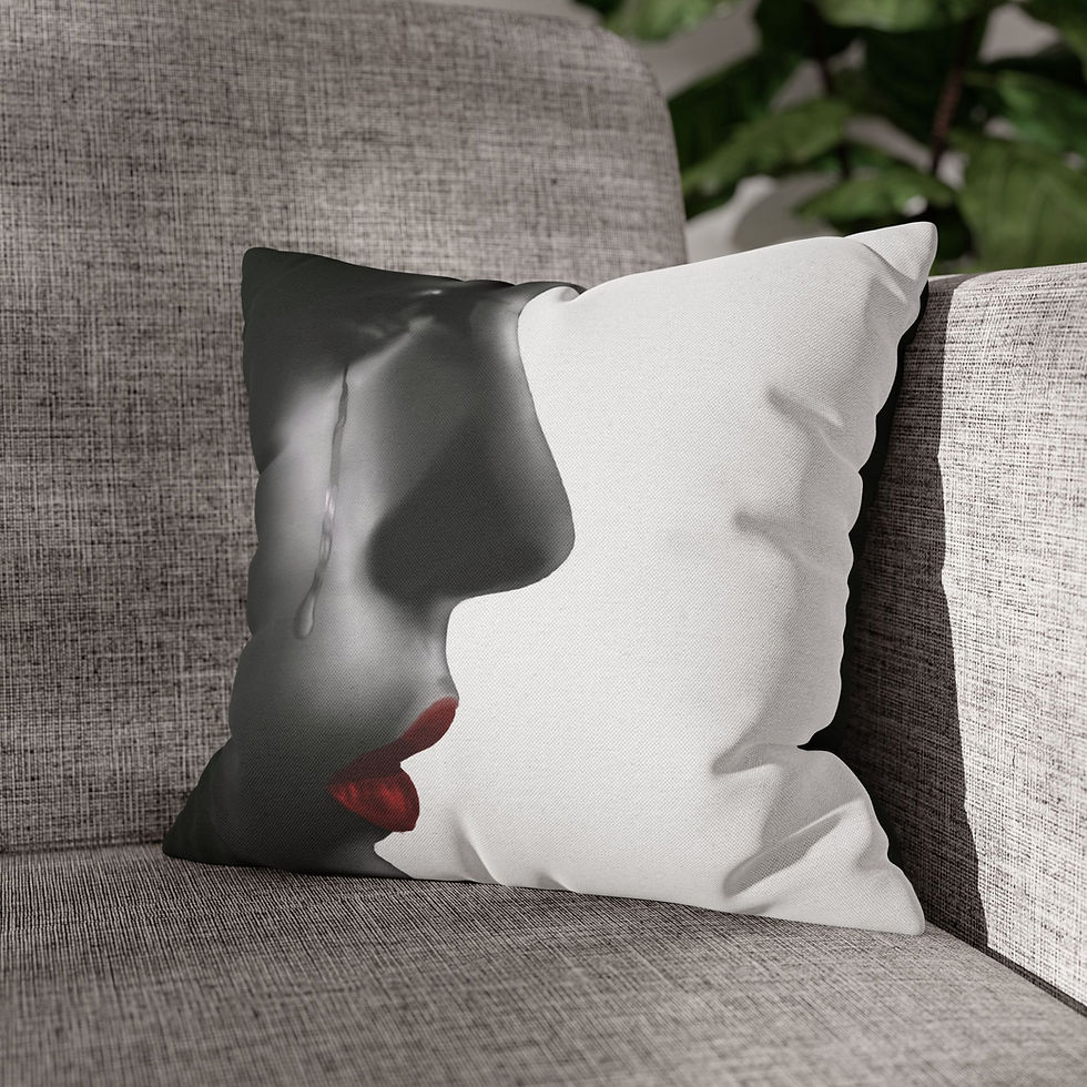 Emotional Art Pillowcase, Decorative Pillow, Unique Gift, Cozy Accent Home Decor