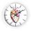 Thumbnail: Vibrant Heart Art Wall Clock, Colorful Home Decor, Heartbeat Wall Decor