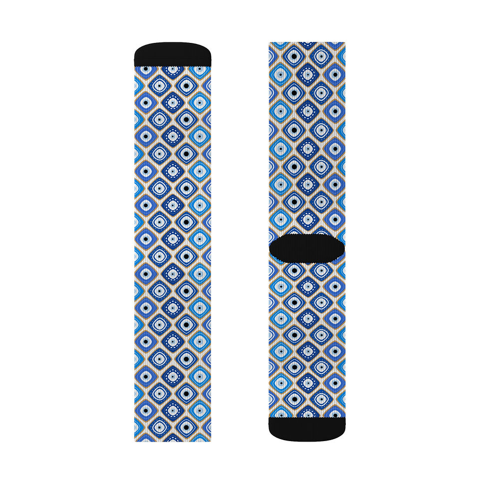 Thumbnail: Stylish Patterned Socks, Unique Gift for Her, Trendy Footwear, Everyday Socks