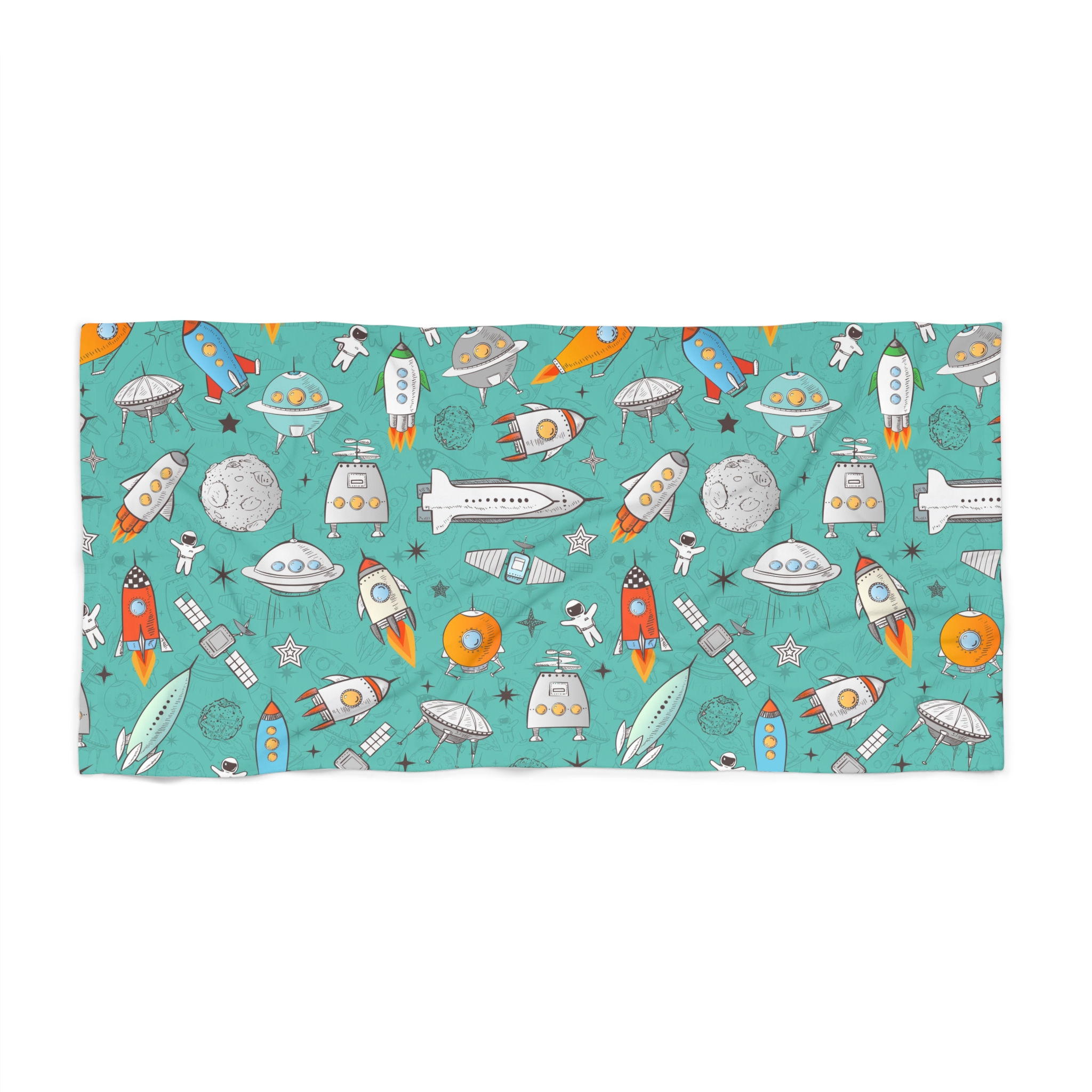 Cosmic Adventure Beach Towel | Fun Space-Themed Towel for Kids, Summer Days