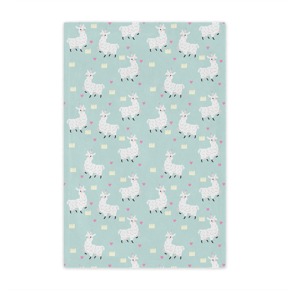 Thumbnail: Cozy Llama Minky Blanket, Soft Throw for Kids, Cute Nursery Decor, Perfect Gift