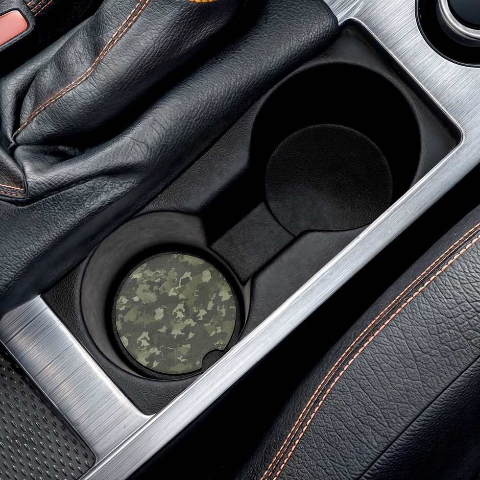 Thumbnail: Stylish Soapstone Car Coaster, Perfect for Gifts, Home Decor, Car Accessories