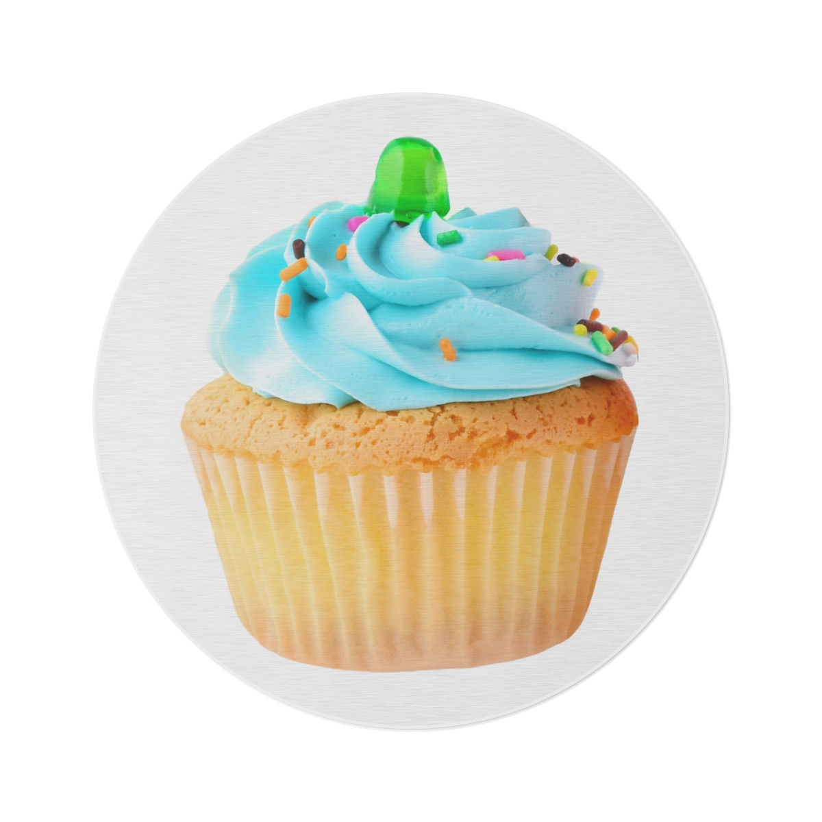 Blue Cupcake Round Rug