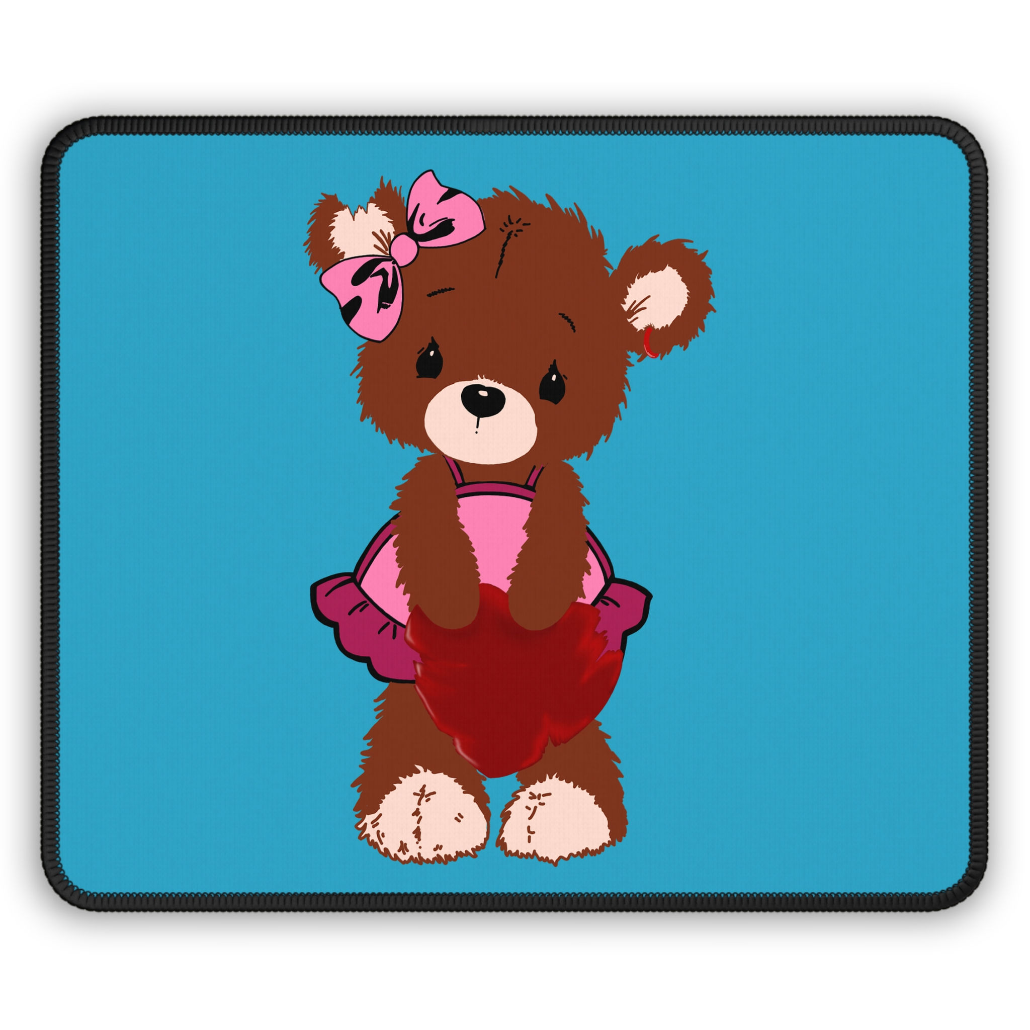 Cute Cartoon Bear Gaming Mouse Pad, Gamer Gift, Desk Decor, Office Accessory