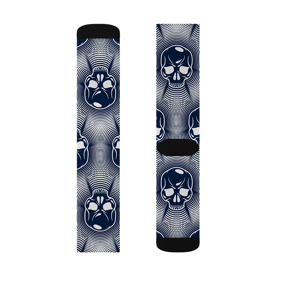 Thumbnail: Edgy Skull Pattern Socks | Cozy Lounge Wear, Trendy Streetwear, Footwear