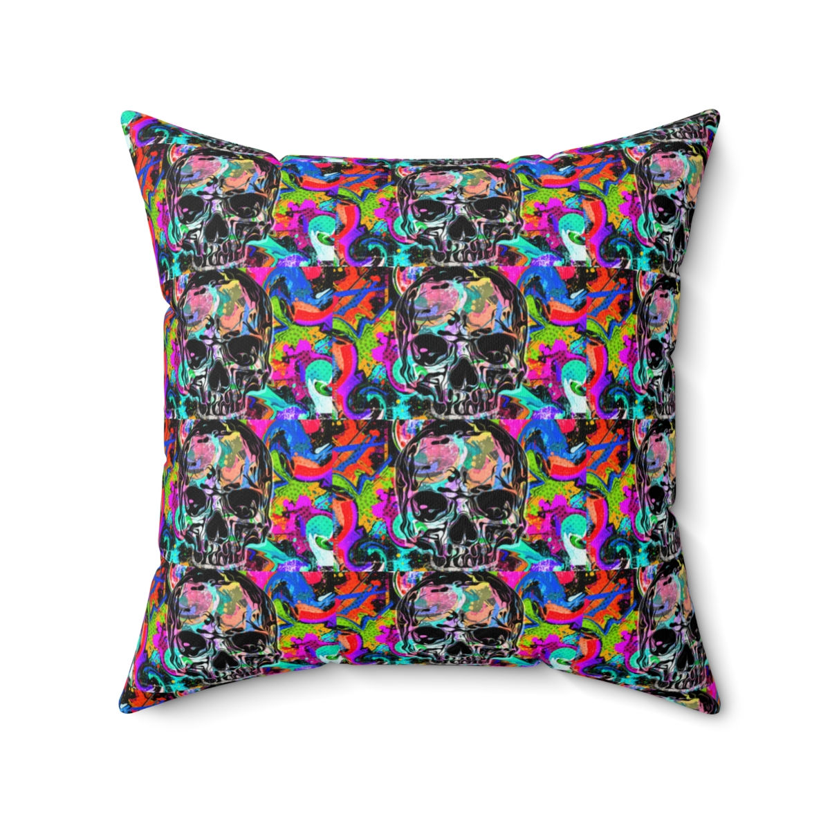 Skull Square Pillow