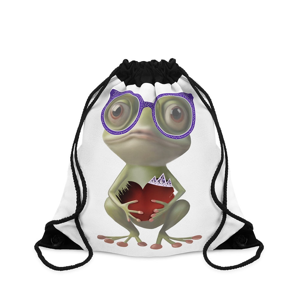 Thumbnail: Froggy Love Drawstring Bag A