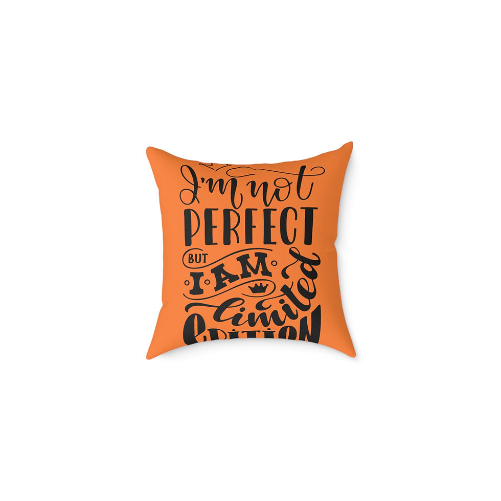 Limited Edition Throw Pillow, Perfect for Home Décor, Gift for Friends, Orange
