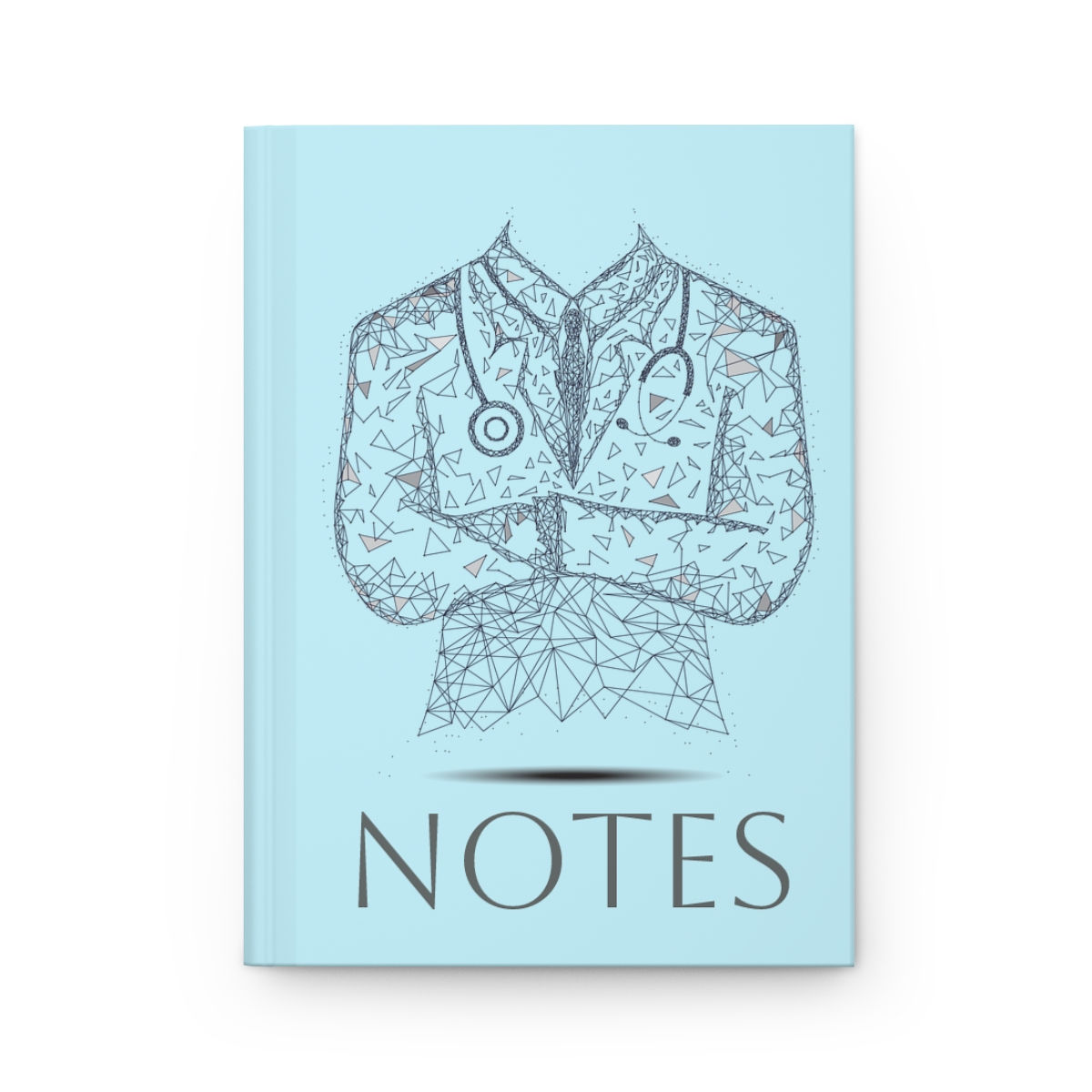Doctor Lines Hardcover Journal Matte Blue