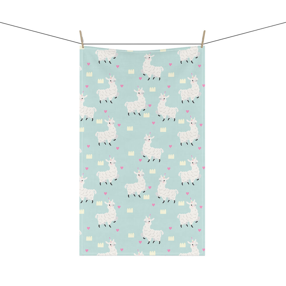 Thumbnail: Quirky Llama Tea Towels, Fun Kitchen Decor, Animal Lovers, Playful Accessories