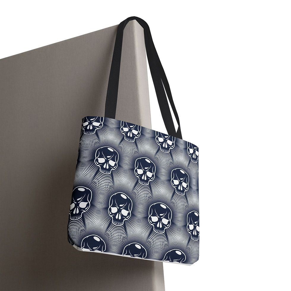 Gothic Skull Tote Bag | Stylish, Durable, Everyday Use, Reusable Shopping Tote