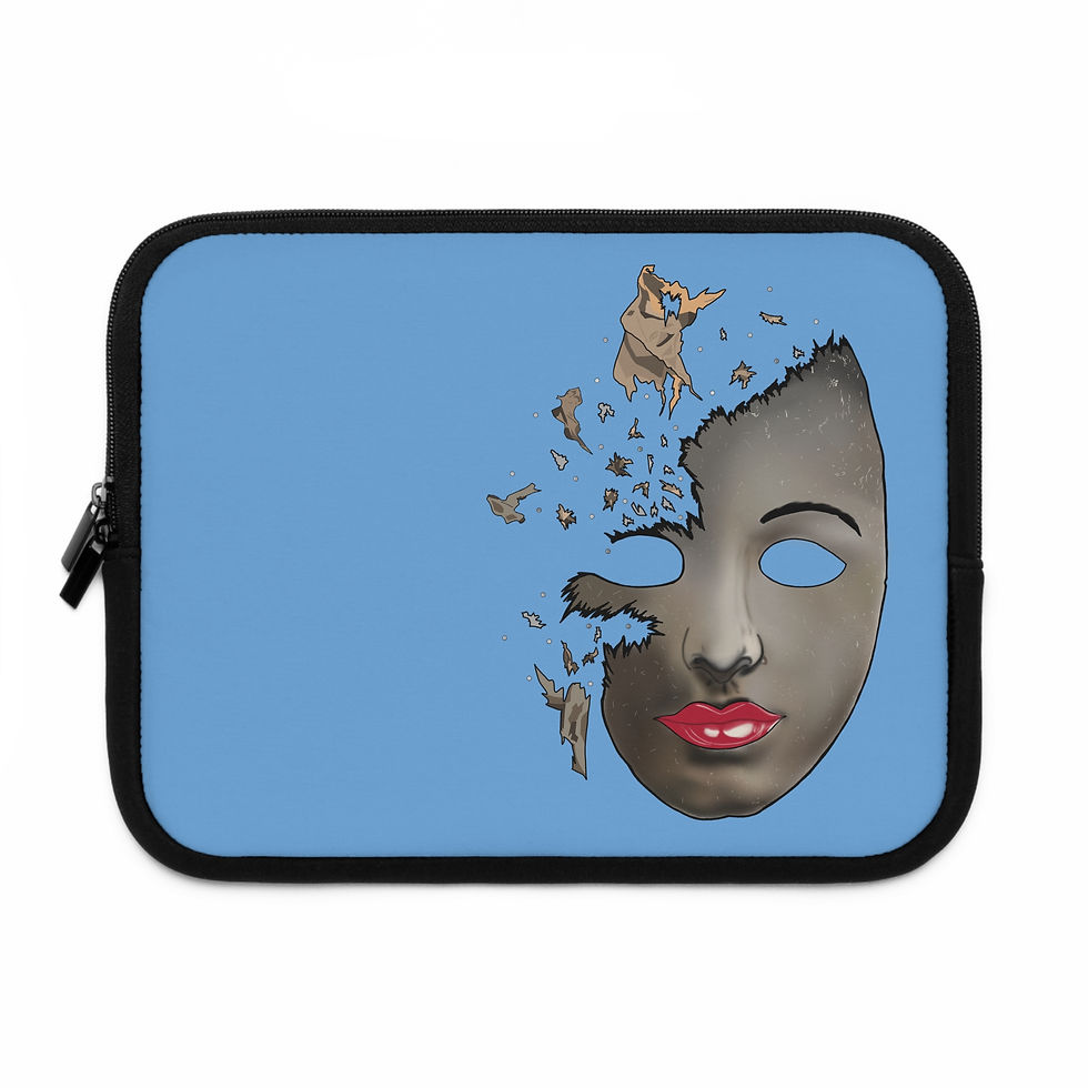Thumbnail: Artistic Laptop Sleeve - Unique Design for Creative Souls, Perfect for Students