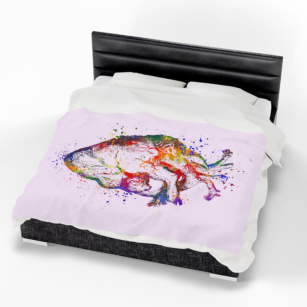 Thumbnail: Colorful Heart Design Velveteen Plush Blanket, Cozy Throw, Gifts, LGBTQ, Pink