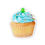Thumbnail: Blue Frosting Cupcake Die-Cut Magnet