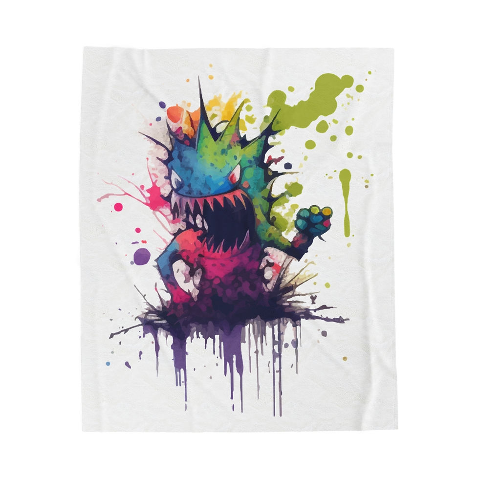 Monster Velveteen Plush Blanket