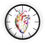 Thumbnail: Vibrant Heart Art Wall Clock, Colorful Home Decor, Heartbeat Wall Decor