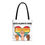 Thumbnail: Tote Bag - Love Always Wins Quote with Rainbow Heart and Three Fist Design