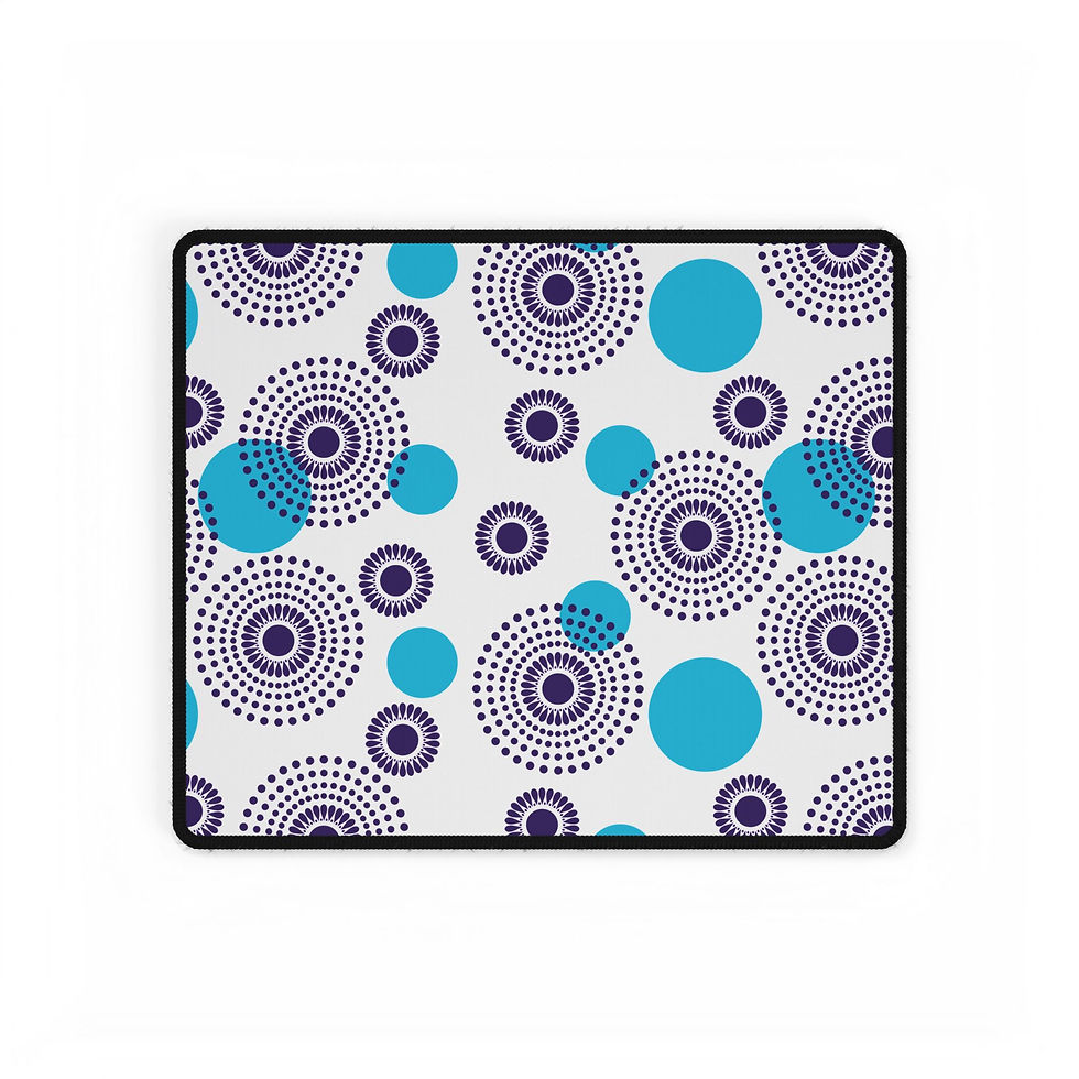 Thumbnail: Colorful Circle Desk Mat - Stylish Office Decor, Gaming, Customized Mouse Pad