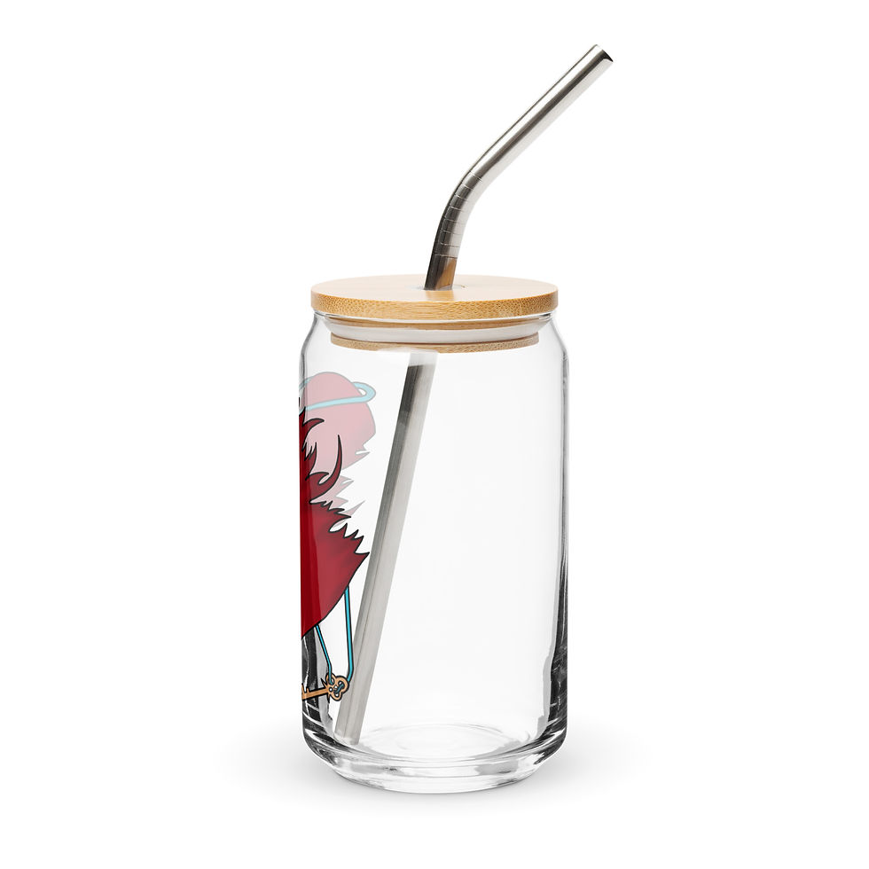 Thumbnail: Key to the Heart Can-Shaped Glass