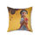 Thumbnail: Young Indian Girl Polyester Square Pillow