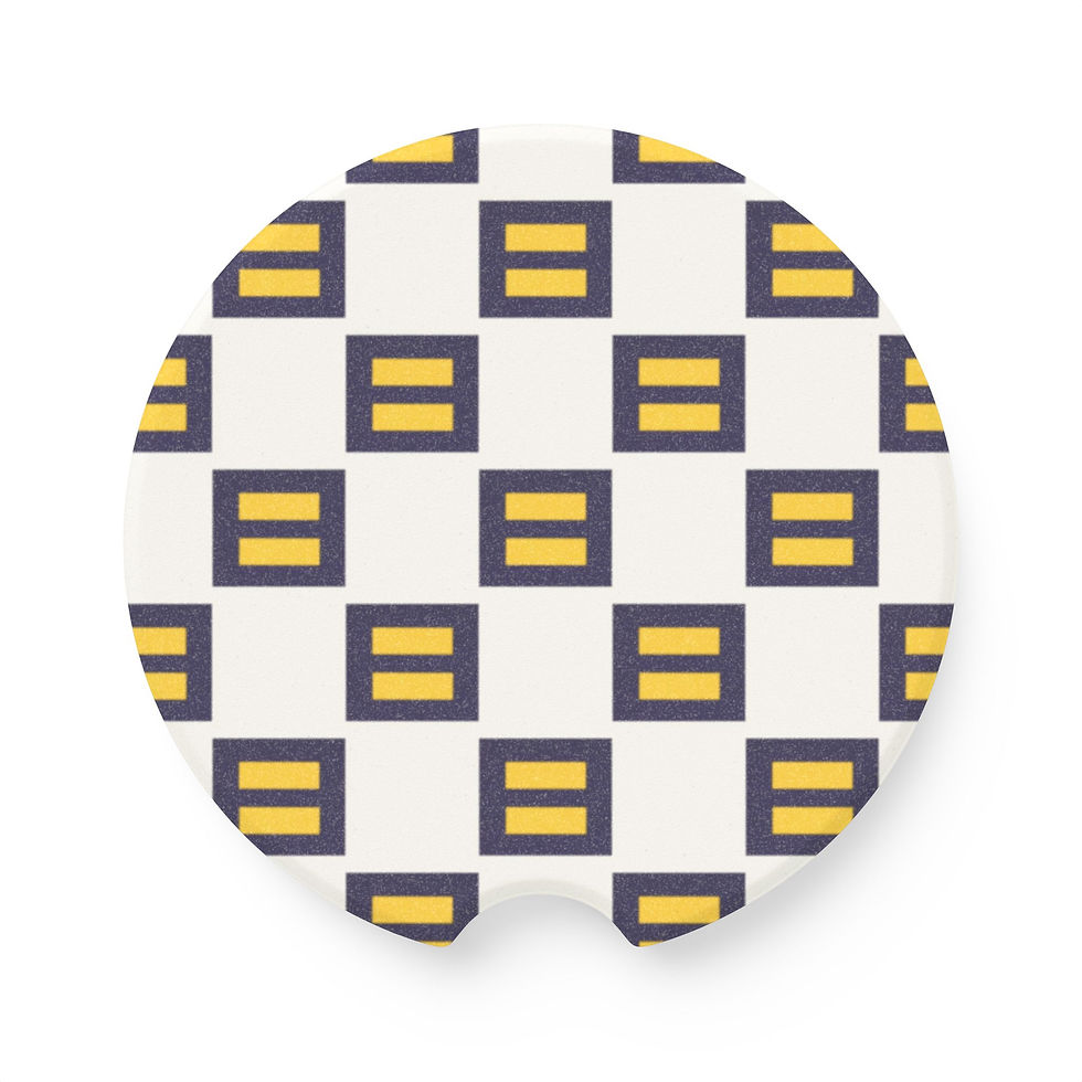 Thumbnail: Soapstone Car Coaster, Car Accessories, Road Trip Essentials, LGBTQ Pride