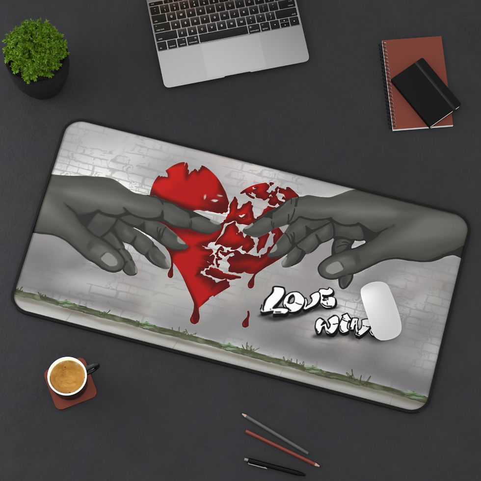 Thumbnail: Love Wins Desk Mat, LGBTQ Desk Pad, Desk Accessory, Home Office Essential