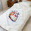 Thumbnail: Colorful Heart Design Velveteen Plush Blanket, Cozy Throw, Gifts, LGBTQ, White