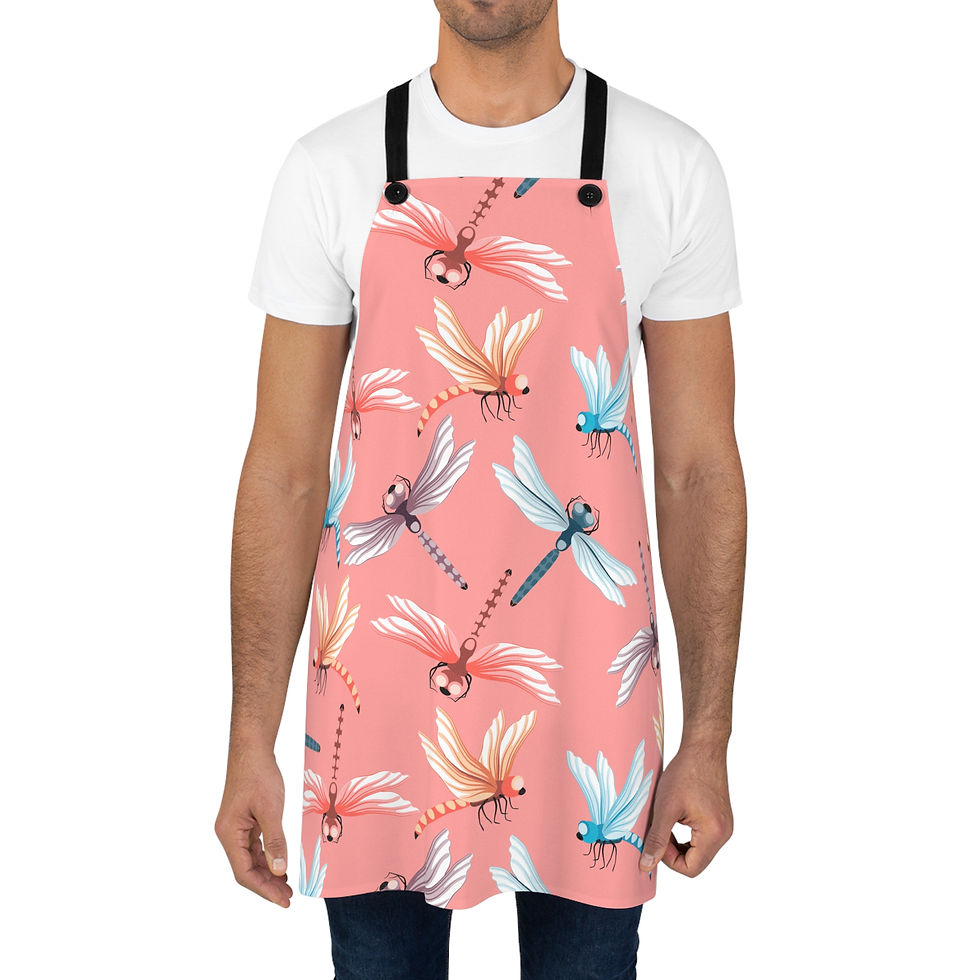 Thumbnail: Charming Dragonfly Apron, Colorful Cooking Gift, Cute Kitchen Decor, Chef Outfit