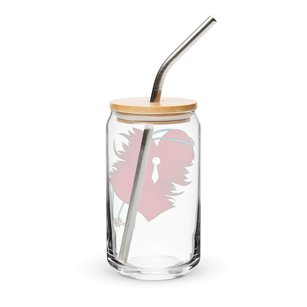 Thumbnail: Key to the Heart Can-Shaped Glass
