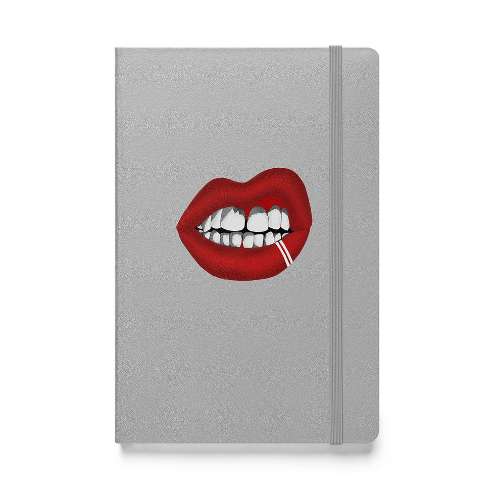 Thumbnail: Big Lips Hardcover Notebook