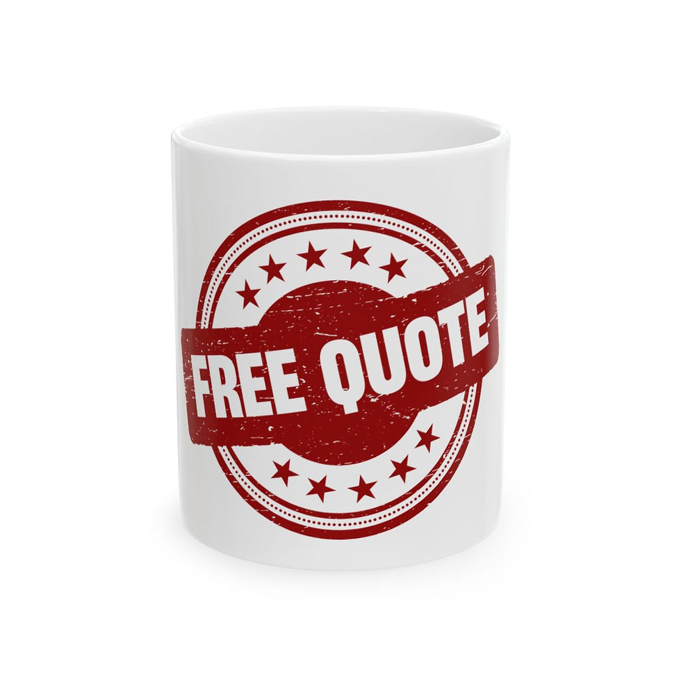 Free Quote Ceramic Mug