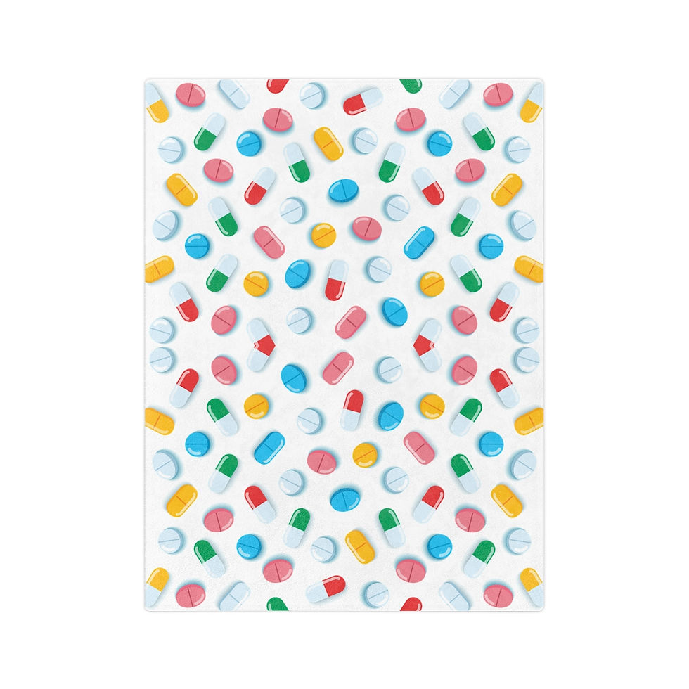 Meds Velveteen Microfiber Blanket