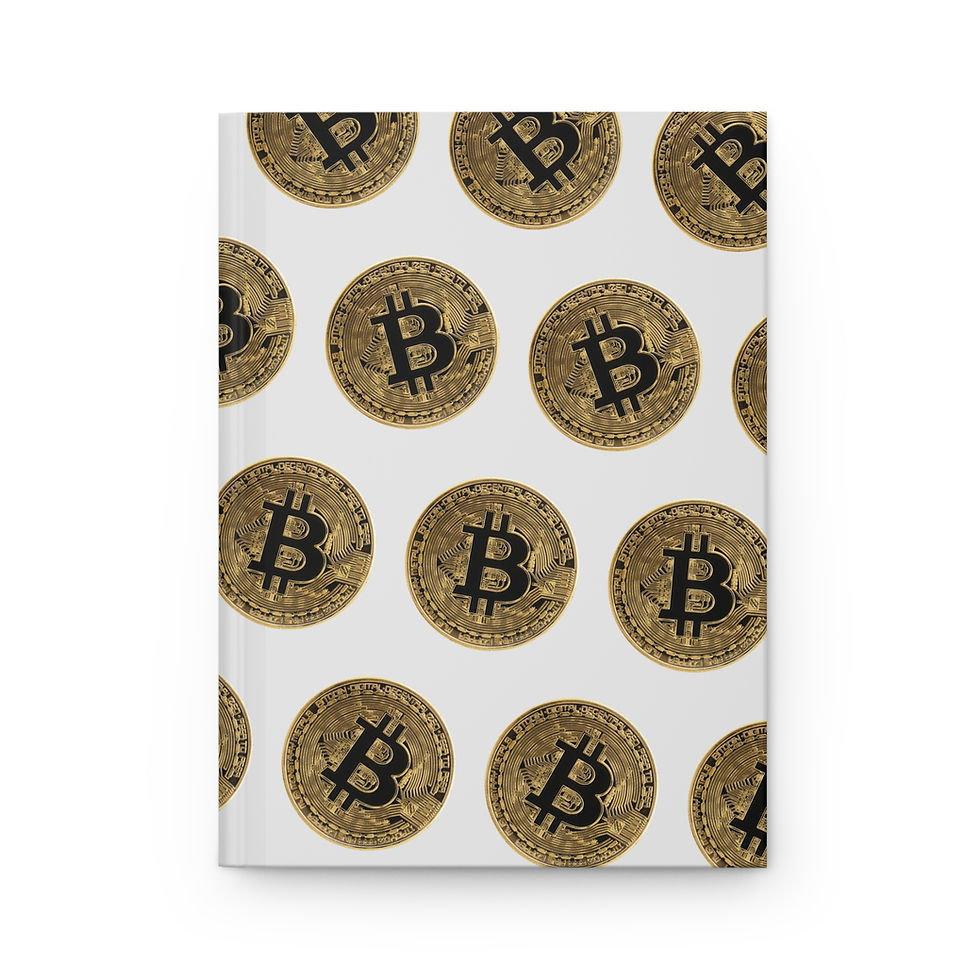 Bitcoin-Themed Hardcover Journal, Cryptocurrency Notebook, Crypto Enthusiasts