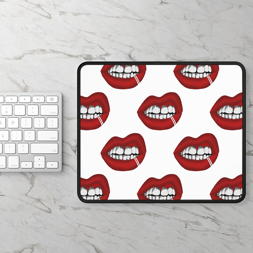 Gaming Mouse Pad, Great for everyone, Fun Gifts, Big Lips, Amazing Design