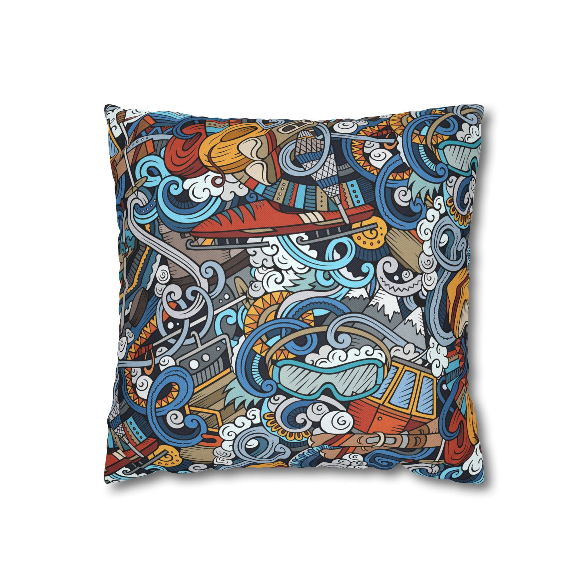 Ocean-Inspired Decorative Pillowcase, Beach Decor, Coastal Home Accent