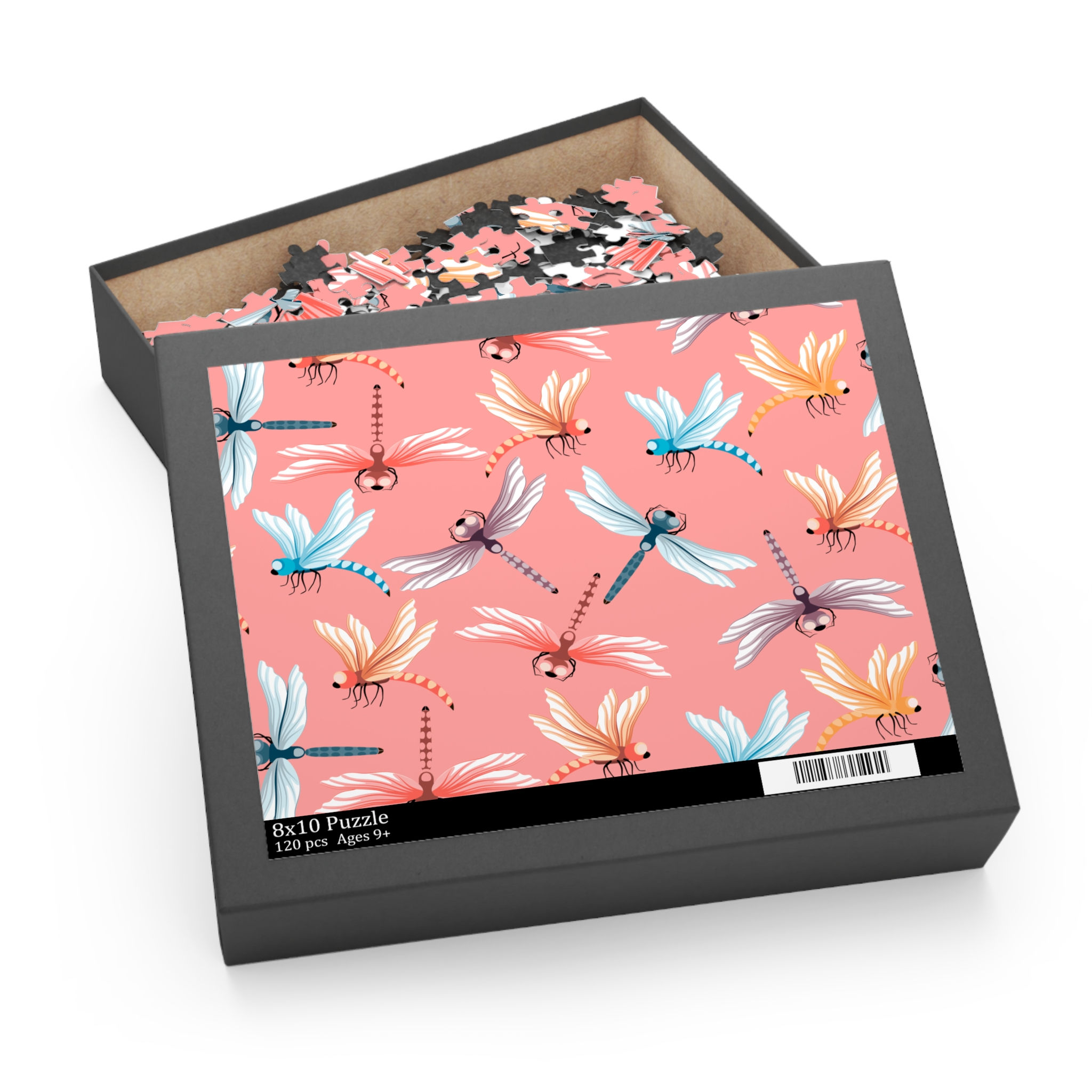 Colorful Dragonfly Puzzle for Relaxation, Kids and Adults, 120, 252, 500-Piece