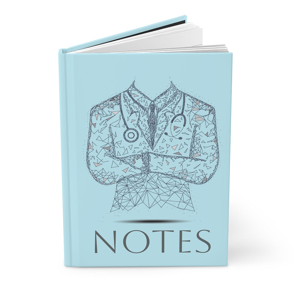 Thumbnail: Doctor Lines Hardcover Journal Matte Blue